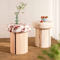 taos neutral side table   