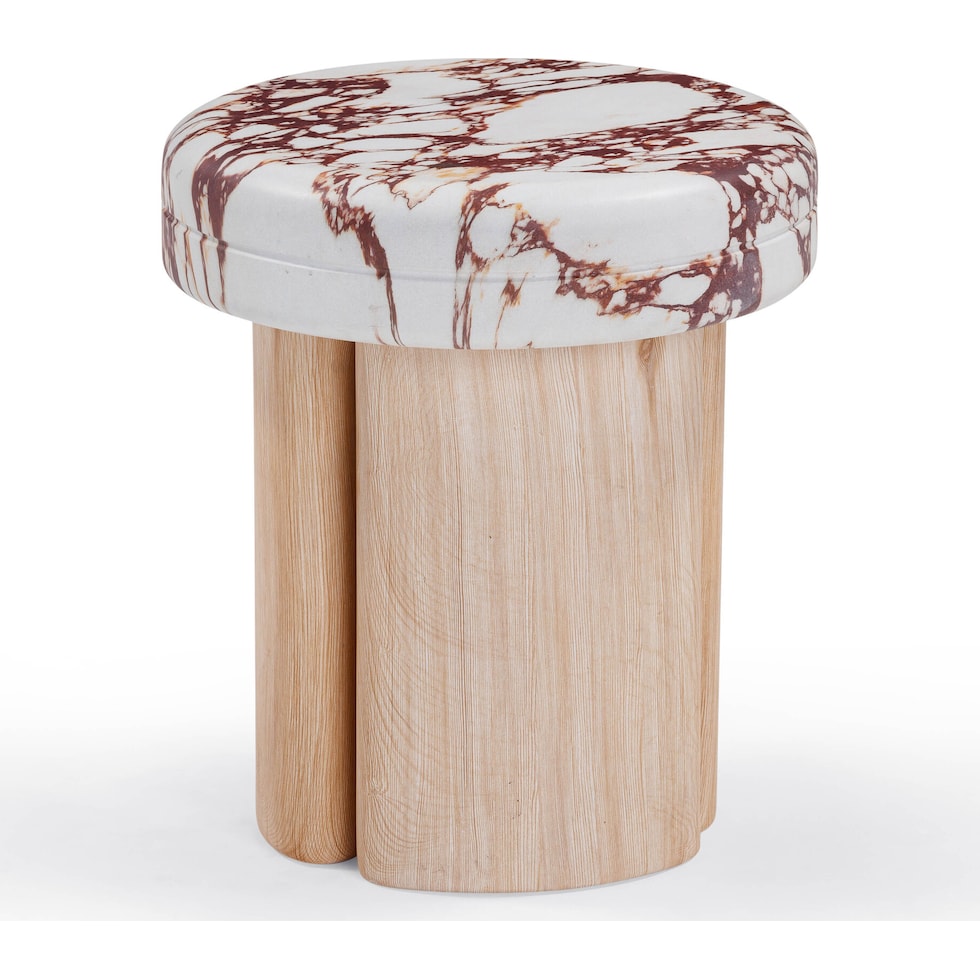 taos neutral side table   