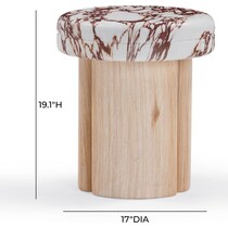 taos neutral side table   