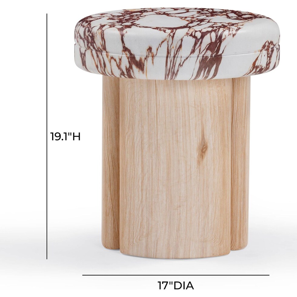 taos neutral side table   