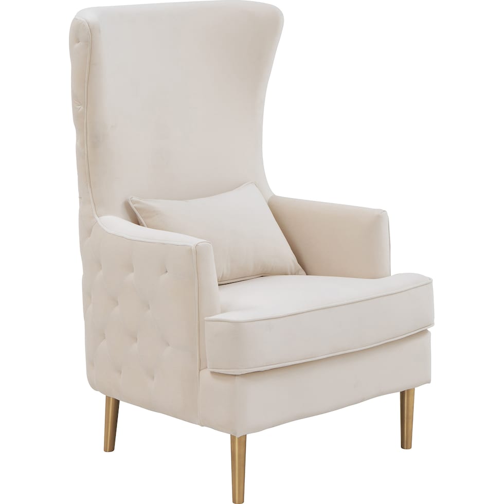 tara white accent chair   