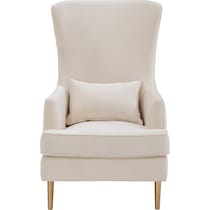 tara white accent chair   