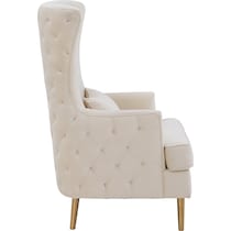 tara white accent chair   