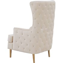 tara white accent chair   