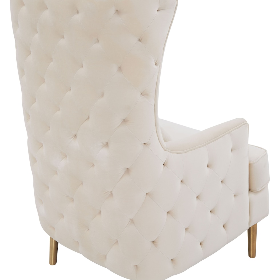 tara white accent chair   