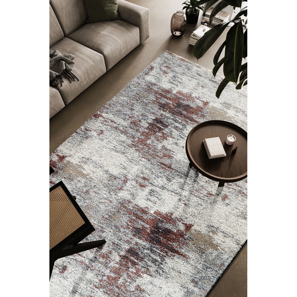 tatum ivory red area rug  x    