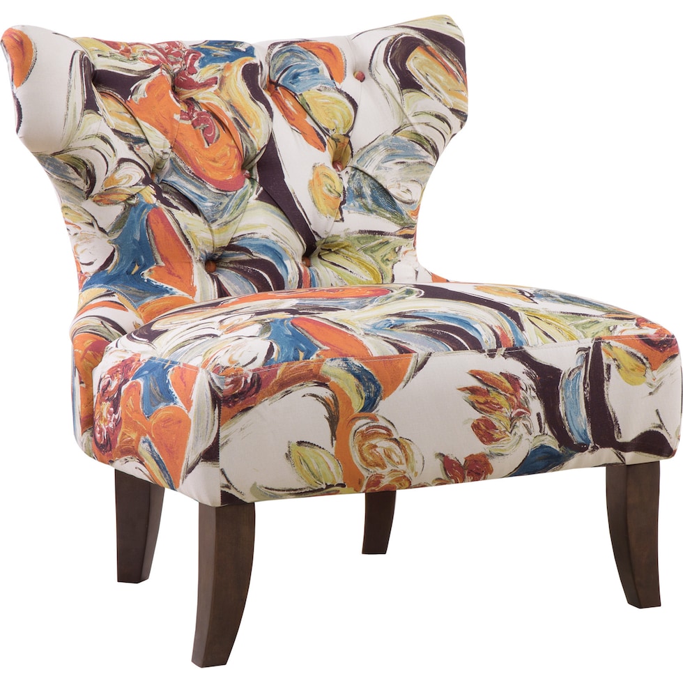 tayla multicolor accent chair   