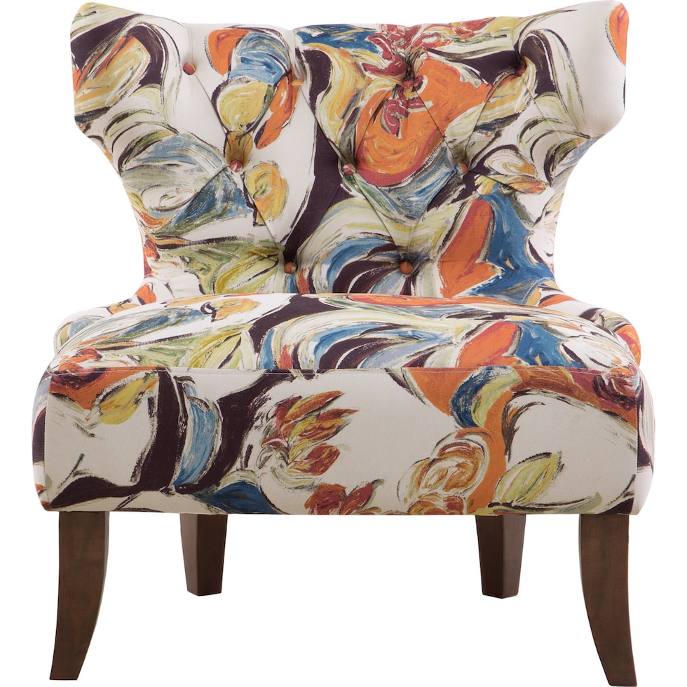tayla multicolor accent chair   