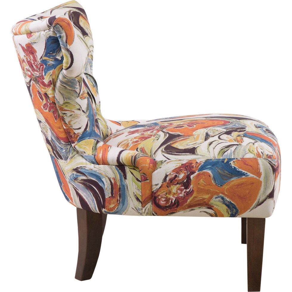 tayla multicolor accent chair   