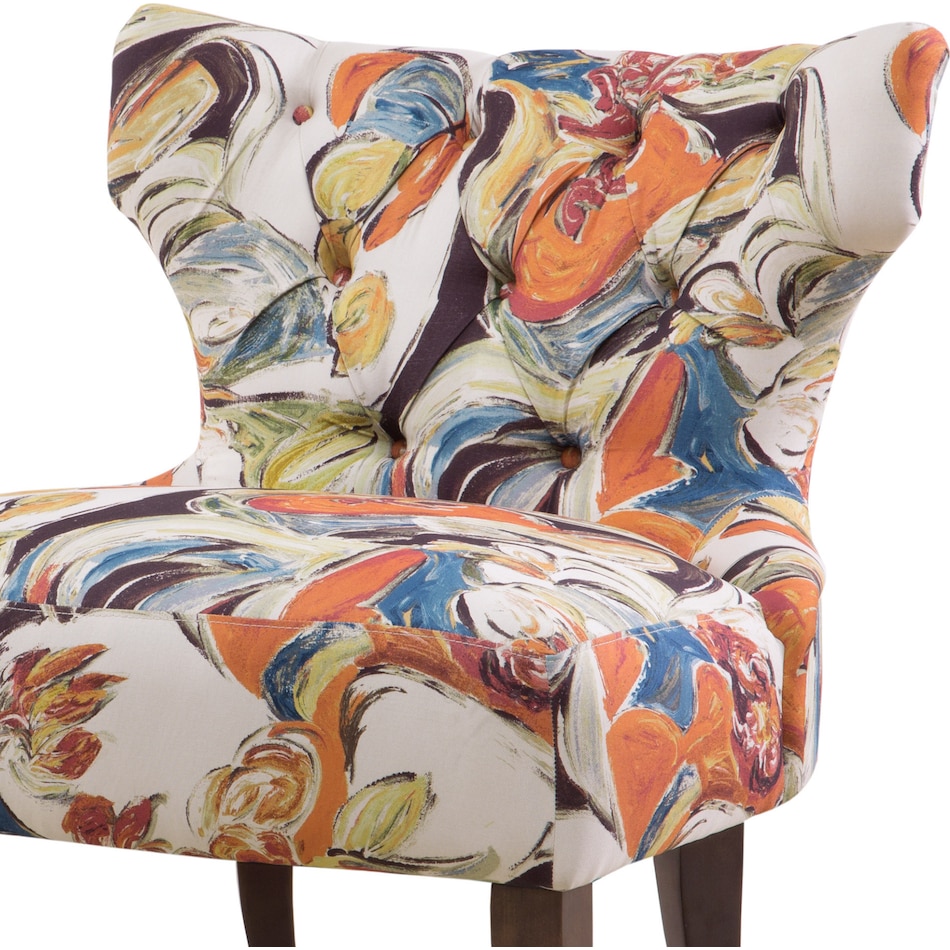 tayla multicolor accent chair   