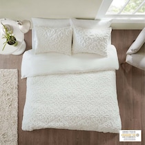 taylor white king california king bedding set   