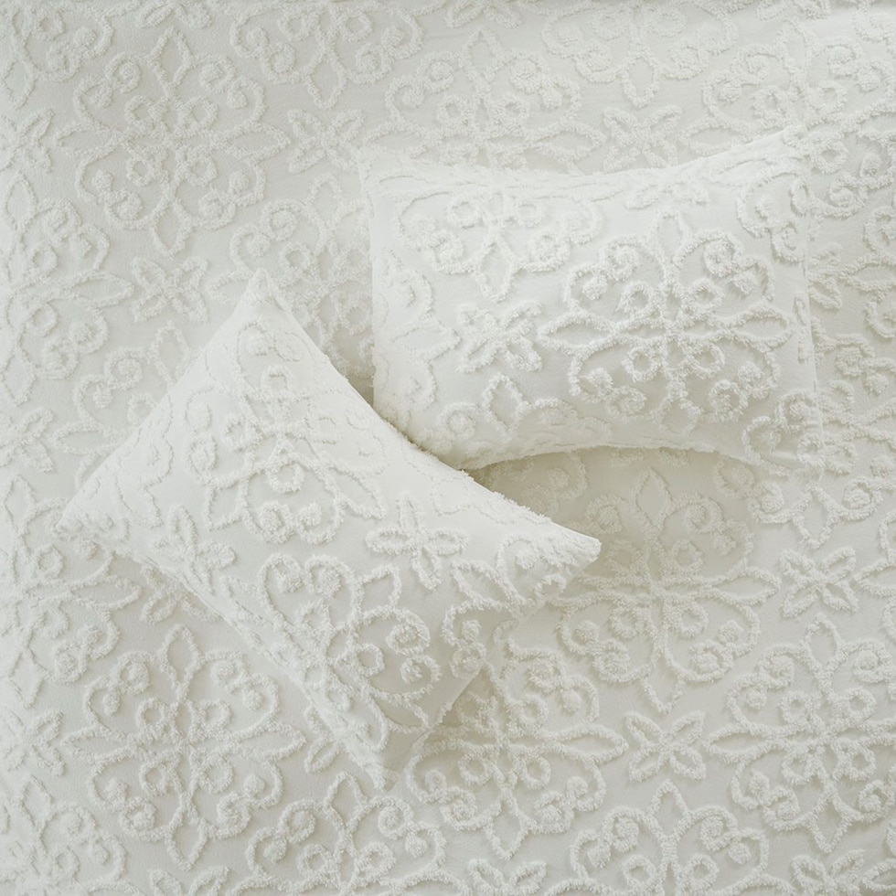 taylor white king california king bedding set   