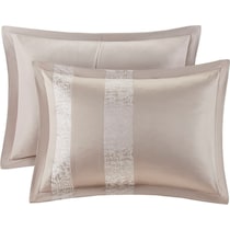 teagan light brown california king bedding set   