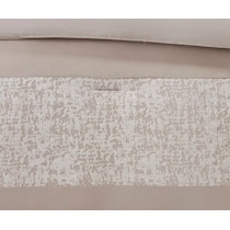 teagan light brown queen bedding set   