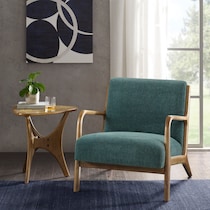 teal accent chair   