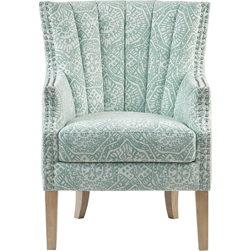 teal accent chair   