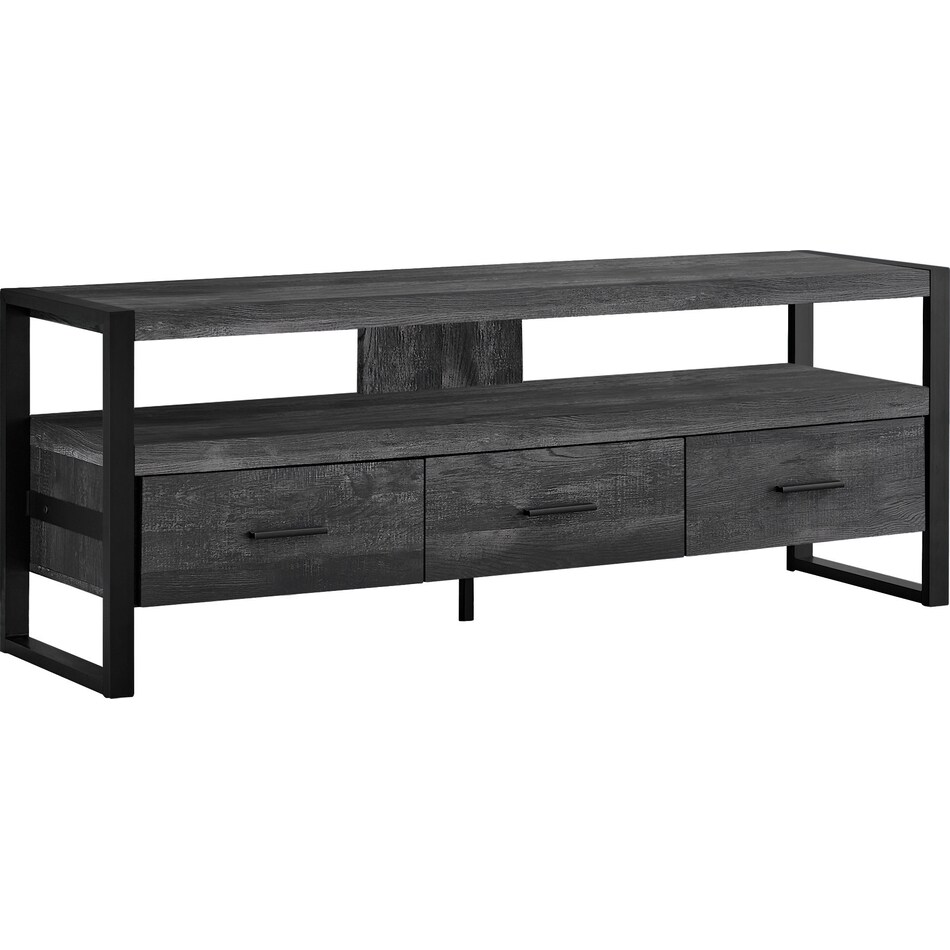teasley black tv stand   
