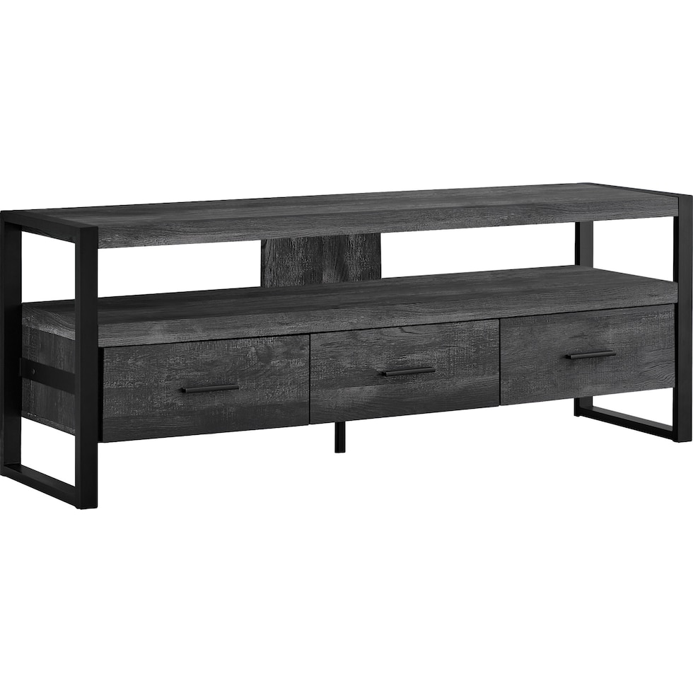 teasley black tv stand   