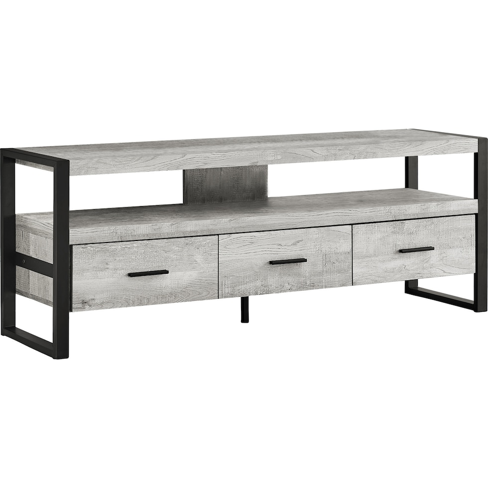 teasley gray tv stand   