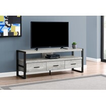 teasley gray tv stand   