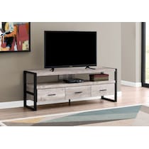 teasley light brown tv stand   