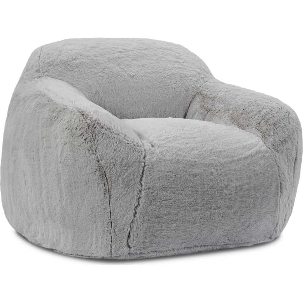 teddi gray accent chair   