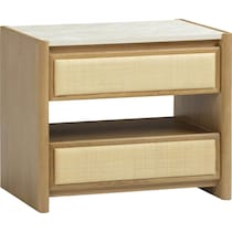 teddie light brown nightstand   