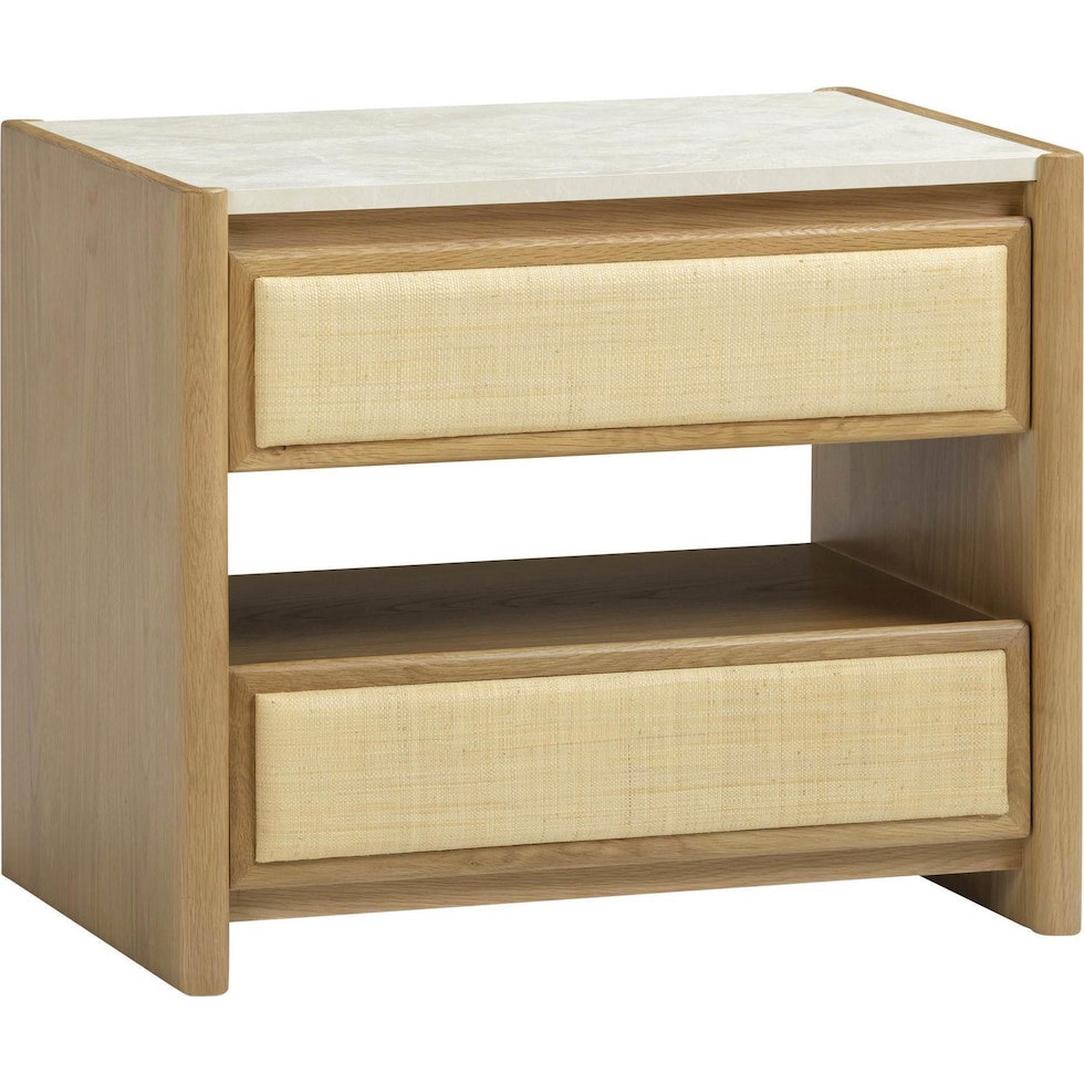 teddie light brown nightstand   