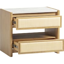 teddie light brown nightstand   