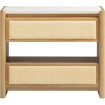 teddie light brown nightstand   