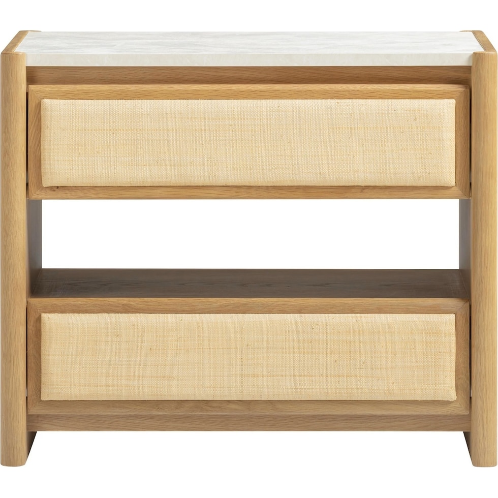 teddie light brown nightstand   