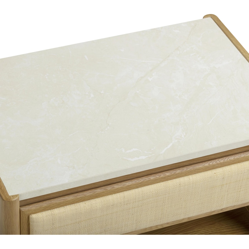 teddie light brown nightstand   