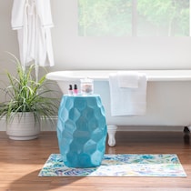 teela blue side table   