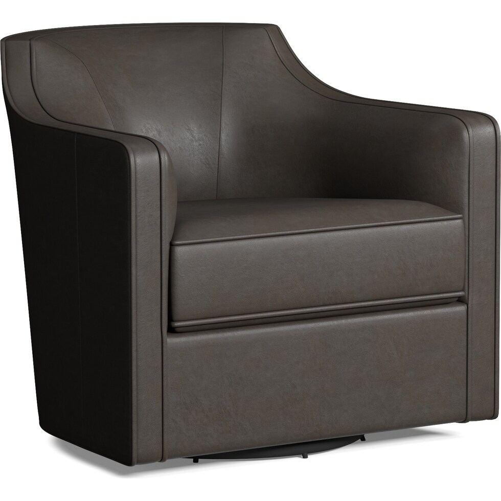 tegan black swivel chair   