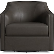 tegan black swivel chair   