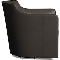 tegan black swivel chair   