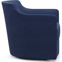 tegan blue swivel chair   