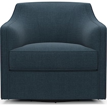 tegan blue swivel chair   