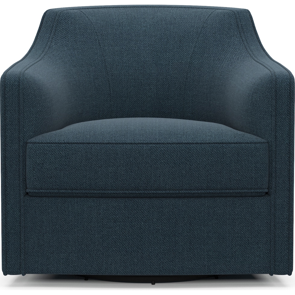 tegan blue swivel chair   