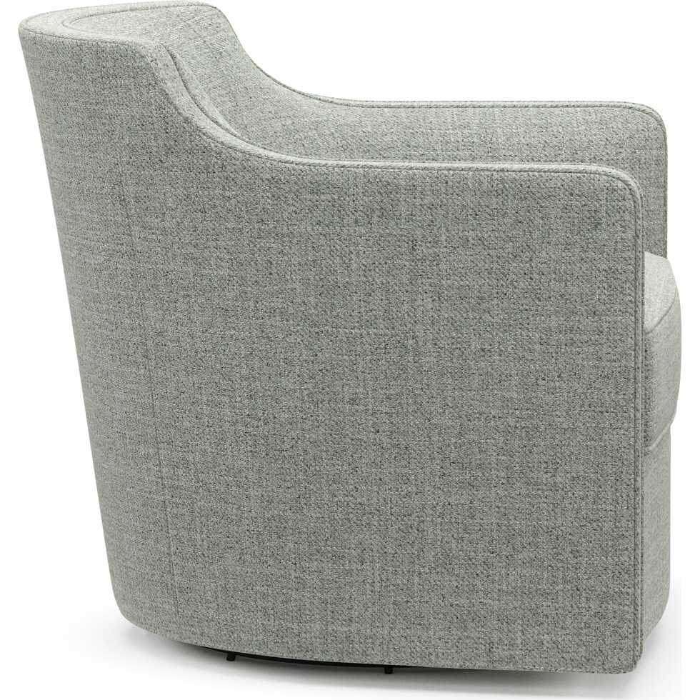 tegan blue swivel chair   