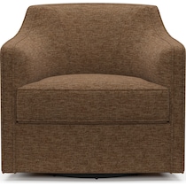 tegan dark brown swivel chair   