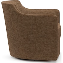 tegan dark brown swivel chair   