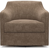 tegan dark brown swivel chair   