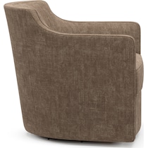 tegan dark brown swivel chair   