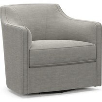 tegan gray swivel chair   