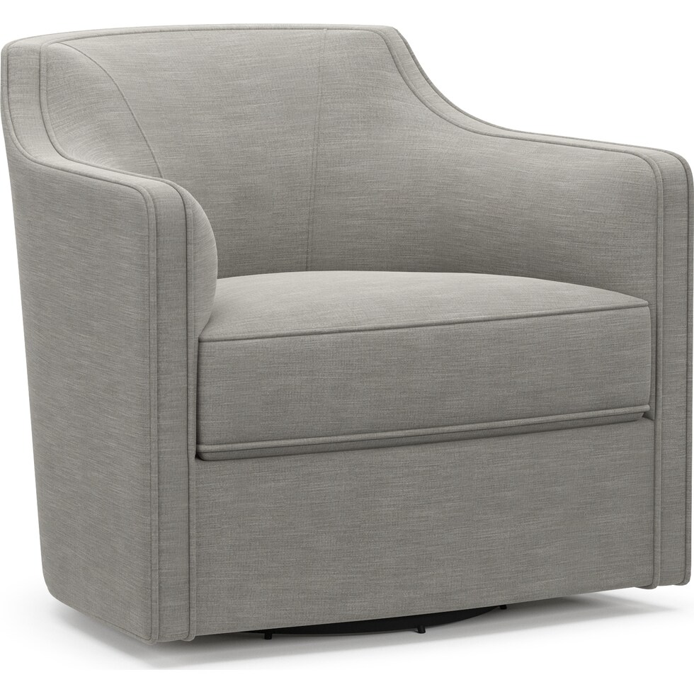tegan gray swivel chair   