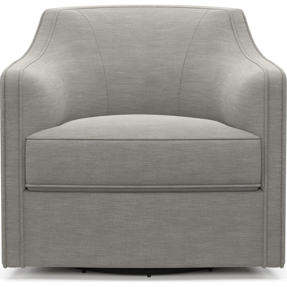 tegan gray swivel chair   