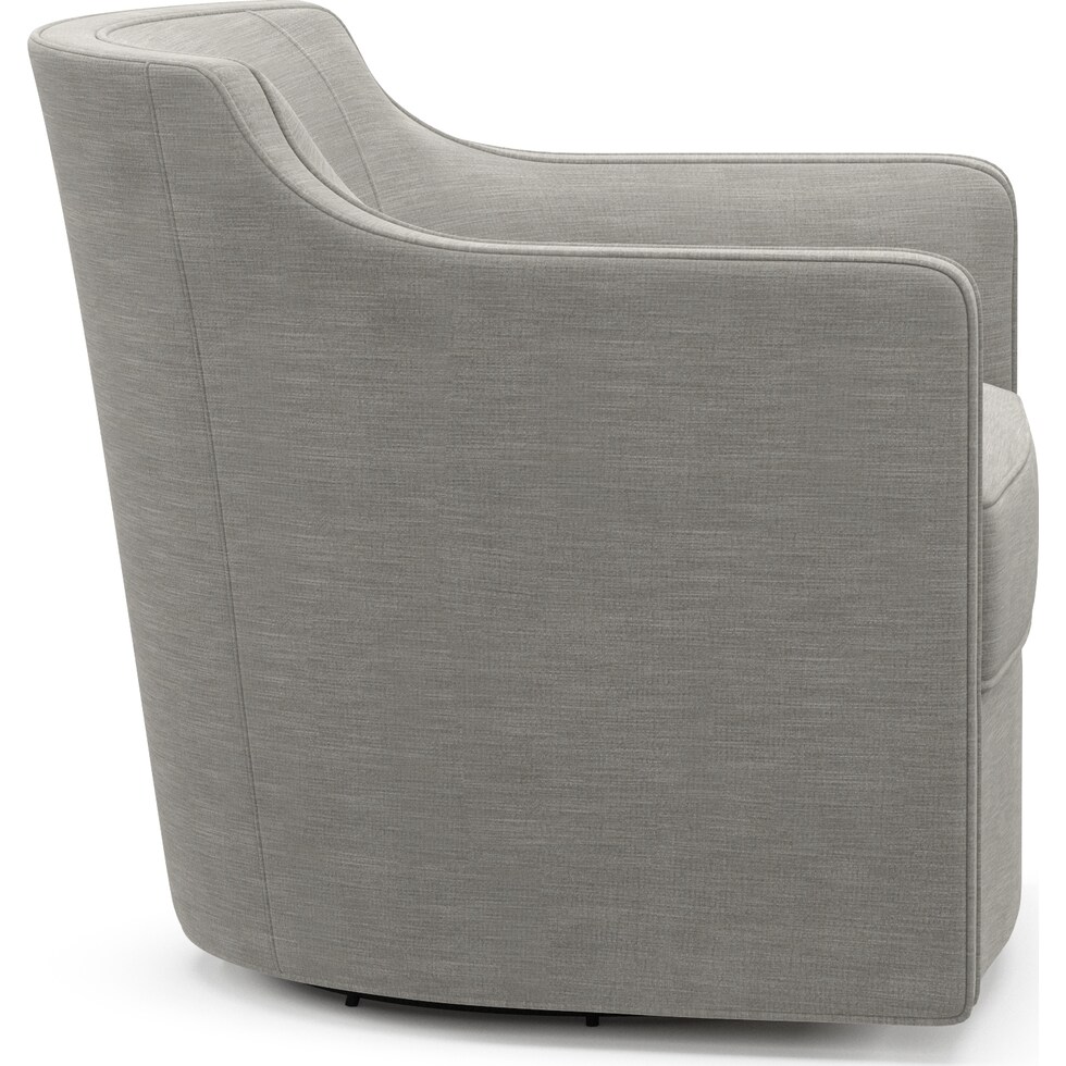 tegan gray swivel chair   