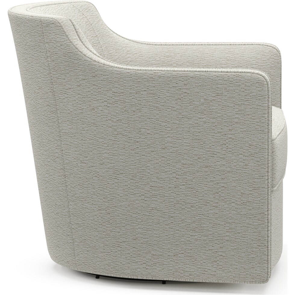 tegan gray swivel chair   