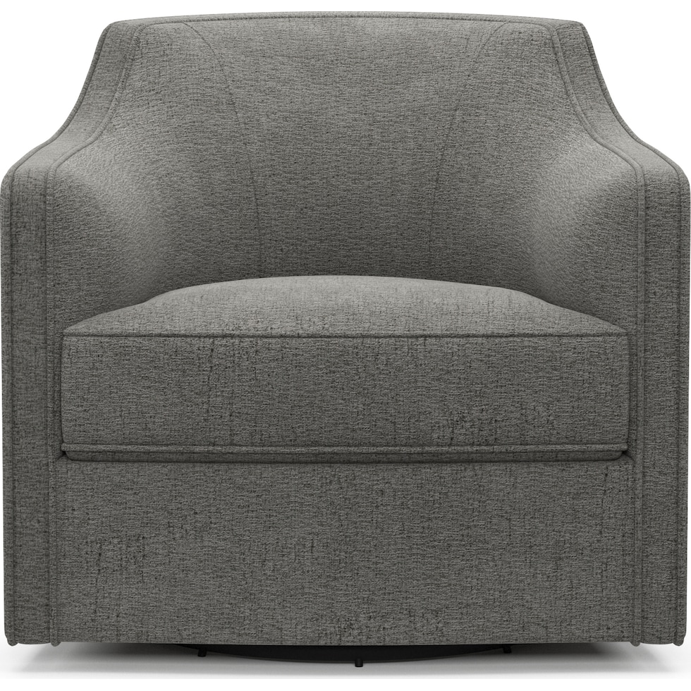 tegan gray swivel chair   